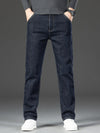 2024 New Winter Men's Thickened Stretch Fleece Jeans