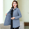 Autumn/Winter Warm Quilted Jacket: Long-sleeved Parka for Middle Age Women