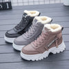 2024 New Winter Ankle Boots: Warm Plush, Casual Sneakers Flats for Women - Short Snow Boots