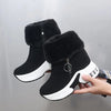 Winter Boots: Low Heel, Fur-Lined Snow Ankle Boots, Platform Booties for Stylish Women